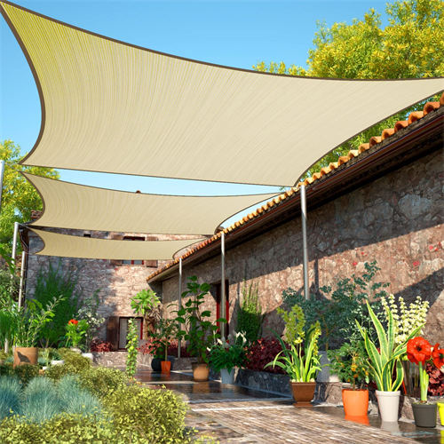 Conjunto bonito e científico em um dos artefatos de guarda-sol ao ar livre HDPE Sun Shade Sail