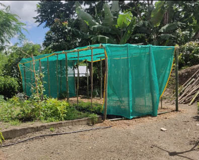 Rede de proteção solar verde HDPE