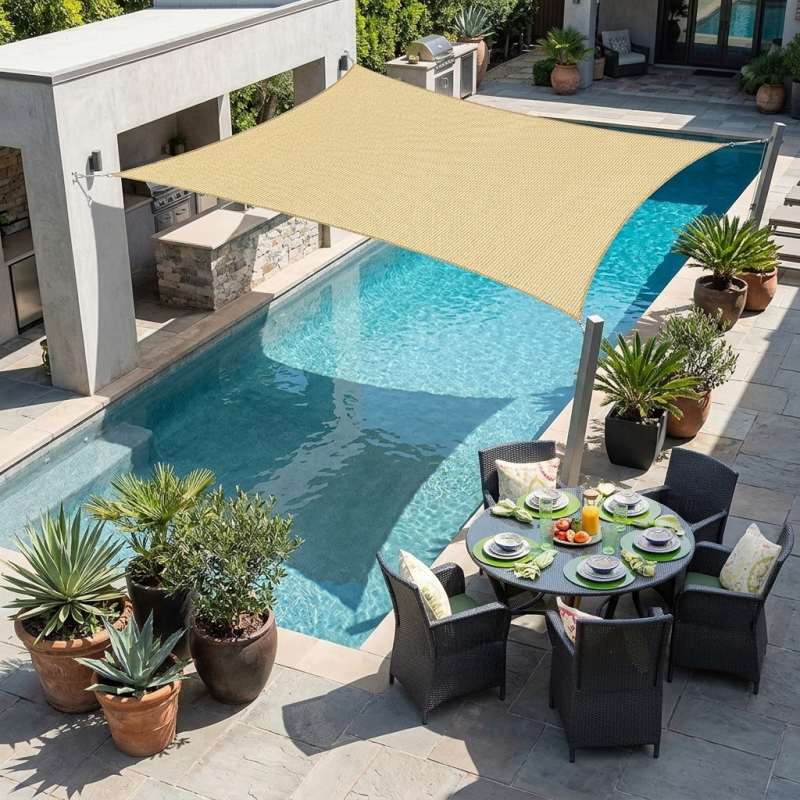 Produtos de guarda-sol HDPE Shade Sail Home Produtos de guarda-sol HDPE Shade Sail Home