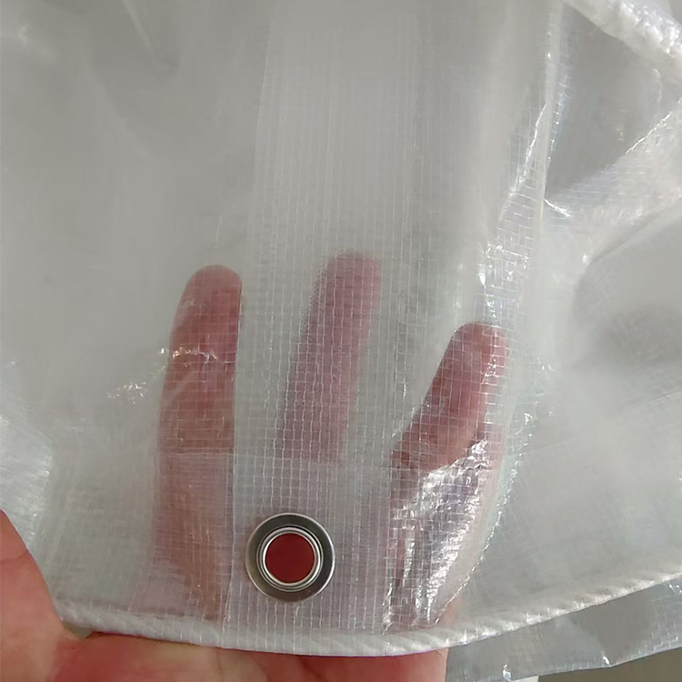 Lona PE transparente para serviços pesados